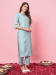 Picture of Resplendent Silk Powder Blue Readymade Salwar Kameez