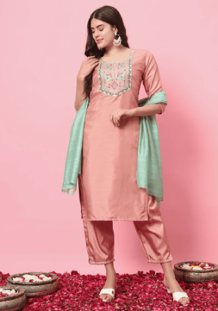 Picture of Sublime Silk Burly Wood Readymade Salwar Kameez