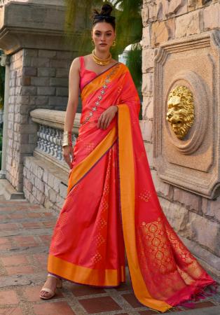 Picture of Shapely Silk Crimson Saree