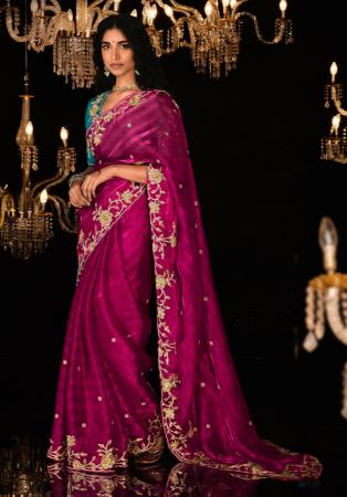 Picture of Fine Chiffon Thistle Saree