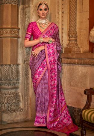 Picture of Fascinating Silk Rosy Brown Saree