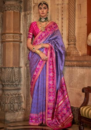 Picture of Elegant Silk Purple Saree