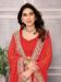 Picture of Charming Georgette Crimson Saree