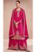 Picture of Shapely Silk Crimson Straight Cut Salwar Kameez