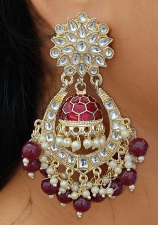 Picture of Comely Maroon Earrings