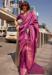 Picture of Resplendent Silk Pale Violet Red Saree