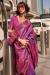 Picture of Resplendent Silk Pale Violet Red Saree