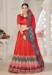 Picture of Bewitching Silk Fire Brick Lehenga Choli