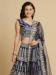 Picture of Alluring Silk Navy Blue Lehenga Choli