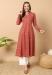 Picture of Graceful Cotton Maroon Kurtis & Tunic