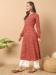 Picture of Graceful Cotton Maroon Kurtis & Tunic