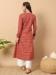 Picture of Graceful Cotton Maroon Kurtis & Tunic