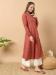 Picture of Graceful Cotton Maroon Kurtis & Tunic