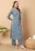 Picture of Graceful Cotton Cadet Blue Kurtis & Tunic