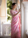 Picture of Exquisite Silk Lavender Blush Saree