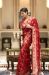 Picture of Grand Silk Crimson Saree