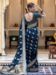 Picture of Ravishing Silk Navy Blue Saree