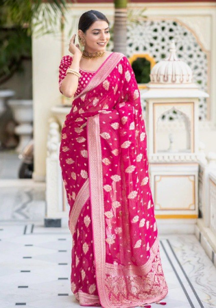 Picture of Beauteous Silk Light Pink Saree