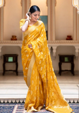 Picture of Sublime Silk Sandy Brown Saree