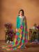 Picture of Chiffon & Silk Dark Cyan Straight Cut Salwar Kameez