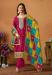 Picture of Chiffon & Silk Medium Violet Red Straight Cut Salwar Kameez