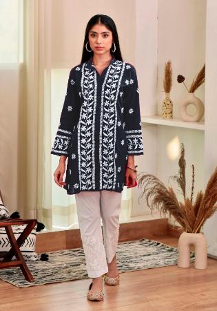 Picture of Comely Rayon Dark Slate Grey Kurtis & Tunic