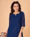 Picture of Delightful Georgette Midnight Blue Kurtis & Tunic