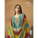 Picture of Excellent Silk Dark Cyan Straight Cut Salwar Kameez