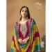 Picture of Comely Silk Fire Brick Straight Cut Salwar Kameez