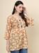 Picture of Resplendent Cotton Burly Wood Kurtis & Tunic