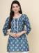 Picture of Gorgeous Cotton Cadet Blue Kurtis & Tunic