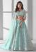 Picture of Good Looking Georgette Cadet Blue Lehenga Choli