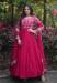 Picture of Cotton & Georgette Light Pink Readymade Gown