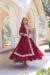 Picture of Exquisite Cotton & Georgette Maroon Readymade Gown