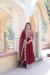 Picture of Exquisite Cotton & Georgette Maroon Readymade Gown