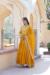 Picture of Cotton & Georgette Dark Golden Rod Readymade Gown