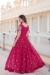 Picture of Beautiful Georgette Medium Violet Red Readymade Gown