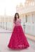 Picture of Beautiful Georgette Medium Violet Red Readymade Gown