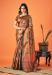 Picture of Graceful Georgette Saddle Brown Saree