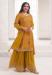 Picture of Graceful Chiffon Chocolate Straight Cut Salwar Kameez