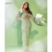 Picture of Ideal Georgette & Satin Dark Sea Green Saree