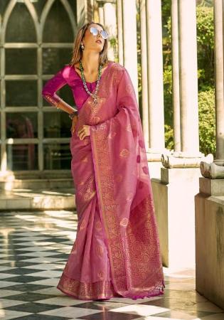 Picture of Bewitching Silk Light Coral Saree