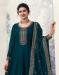 Picture of Georgette & Silk Dark Green Anarkali Salwar Kameez