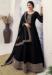 Picture of Georgette & Silk Black Anarkali Salwar Kameez