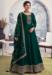 Picture of Georgette & Silk Dark Green Anarkali Salwar Kameez