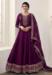 Picture of Georgette & Silk Dark Magenta Anarkali Salwar Kameez