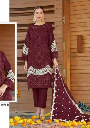 Picture of Radiant Organza Brown Straight Cut Salwar Kameez