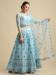 Picture of Enticing Silk Light Steel Blue Lehenga Choli