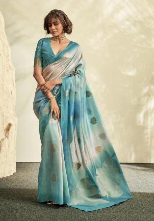 Picture of Wonderful Chiffon Steel Blue Saree