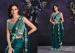 Picture of Resplendent Crepe & Satin & Silk Olive Saree